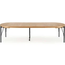 Tavolo da pranzo allungabile moderno 100/300cm rovere nero Wally