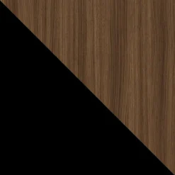 Tavolo da pranzo allungabile 180/256x110cm industrial noce metallo nero Rail