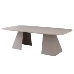 Tavolo da pranzo allungabile 180/256x110cm industrial cashmere metallo cashmere Rail