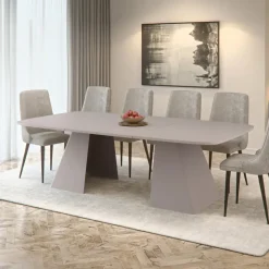 Tavolo da pranzo allungabile 180/256x110cm industrial cashmere metallo cashmere Rail