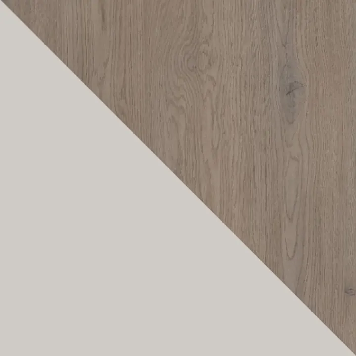 Tavolo da pranzo allungabile 100/176x100 cm rotondo industrial rovere scuro metallo cashmere Monox