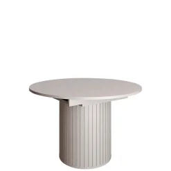 Tavolo da pranzo 120/160 cm ovale allungabile beige cashmere Selene