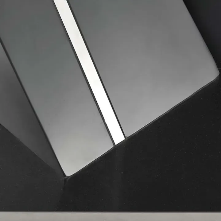 Tavolo in vetro allungabile moderno 160/200cm grigio scuro Curtis