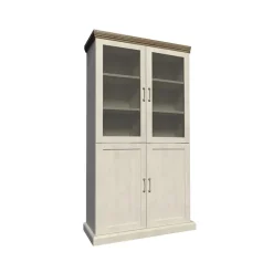 Vetrina alta 87x187h cm 4 ante pino frassinato rovere Blend