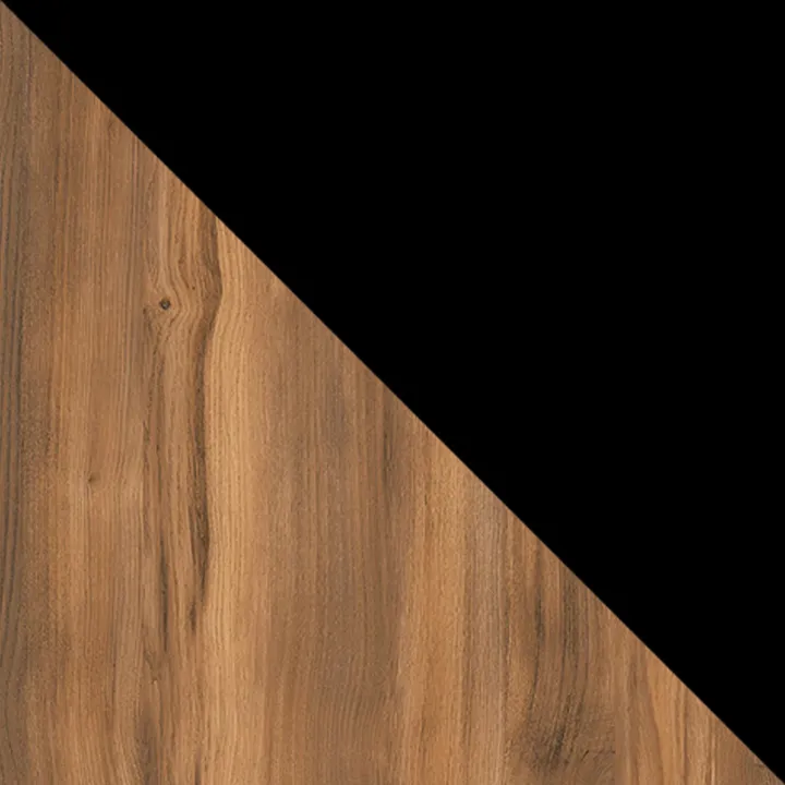 Vetrina moderna 54x182h cm 2 ante serigrafato rovere nero Duplo