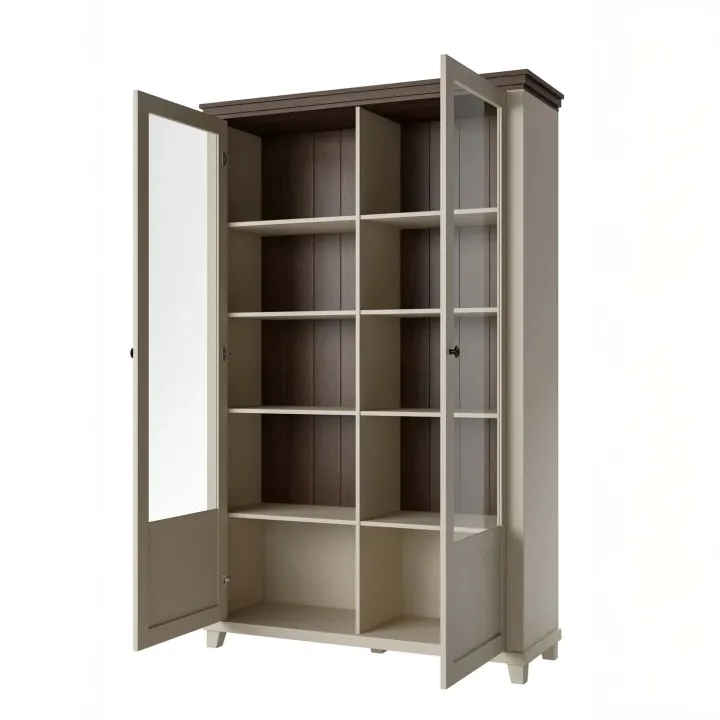 Vetrina soggiorno 126x200h cm 2 ante beige Texel