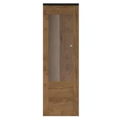 Vetrina 65x206h cm 1 anta moderna quercia rovere grigio Paloma 2