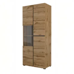 Vetrina 80x184h cm 4 ante rovere Lolla
