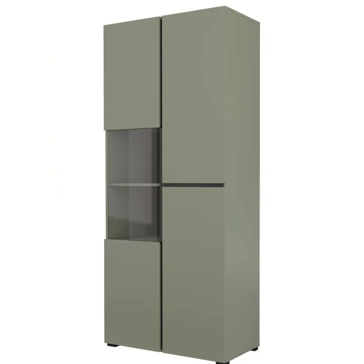 Vetrina 80x184h cm 4 ante verde Lolla