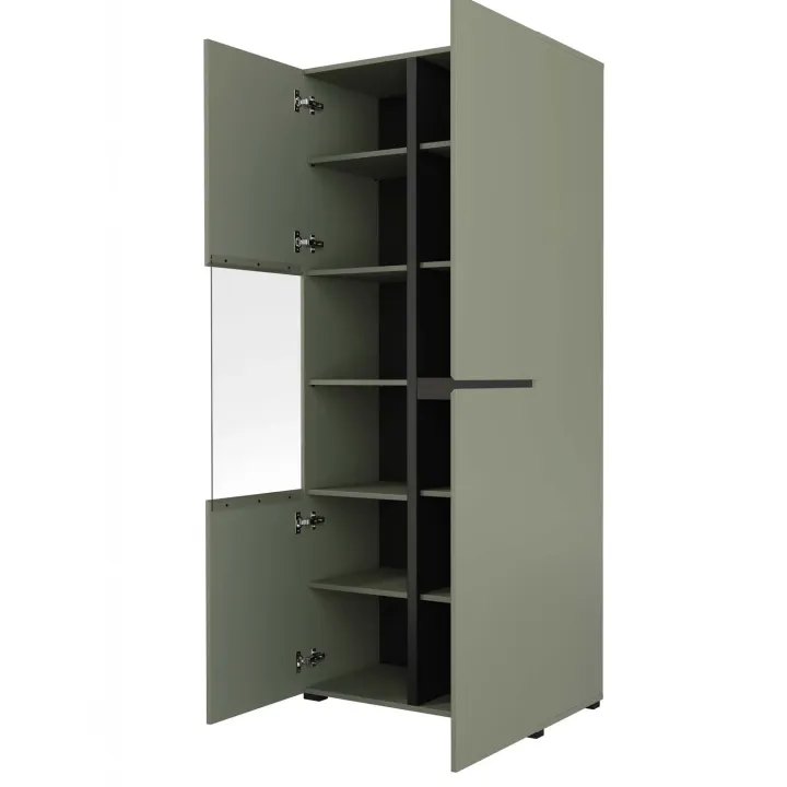 Vetrina 80x184h cm 4 ante verde Lolla