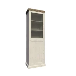 Vetrina 57x187h cm 5 ripiani pino frassinato rovere Blend