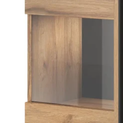Vetrinetta bassa 90x136h cm 2 ante soggiorno rovere Maiorca