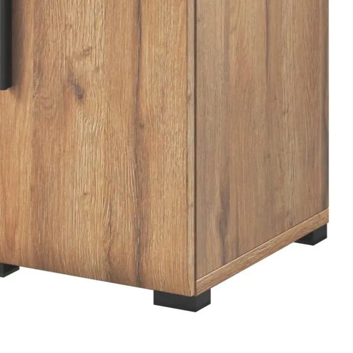 Vetrinetta bassa 90x136h cm 2 ante soggiorno rovere Maiorca