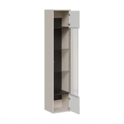 Vetrinetta sospesa a parete 36x164h cm 1 anta beige cashmere Bellagio