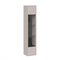 Vetrinetta sospesa a parete 36x164h cm 1 anta beige cashmere Bellagio