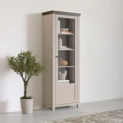 Vetrinetta 71x200h cm 1 anta apertura a sinistra beige Texel
