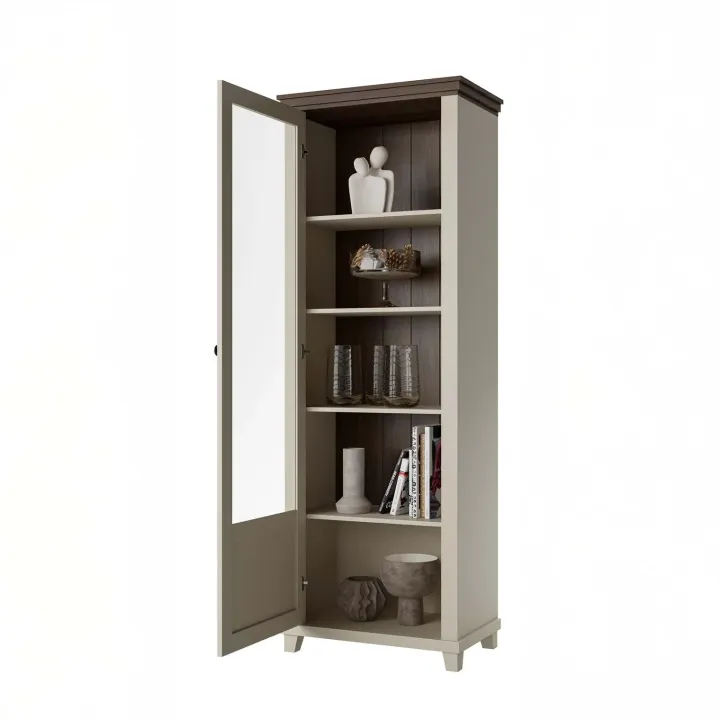 Vetrinetta 71x200h cm 1 anta apertura a destra beige Texel