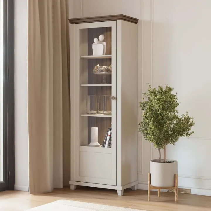 Vetrinetta 71x200h cm 1 anta apertura a destra beige Texel