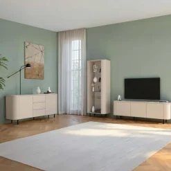 Vetrinetta 80x200h cm 1 anta beige cashmere Lucrezia