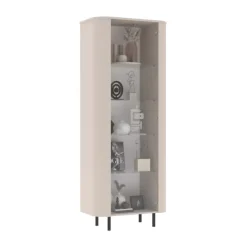 Vetrinetta 80x200h cm 1 anta beige cashmere Lucrezia