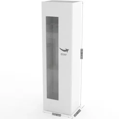 Vetrinetta 45x162h cm 1 anta bianco lucido Light Small Gihome®