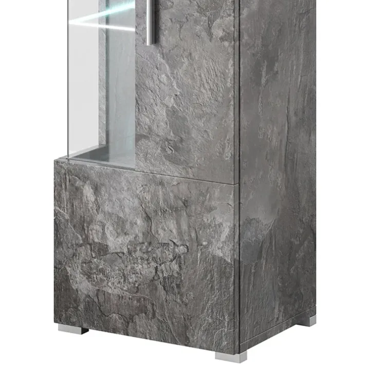 Vetrinetta 45x160h cm 1 anta destra ossido Frisk